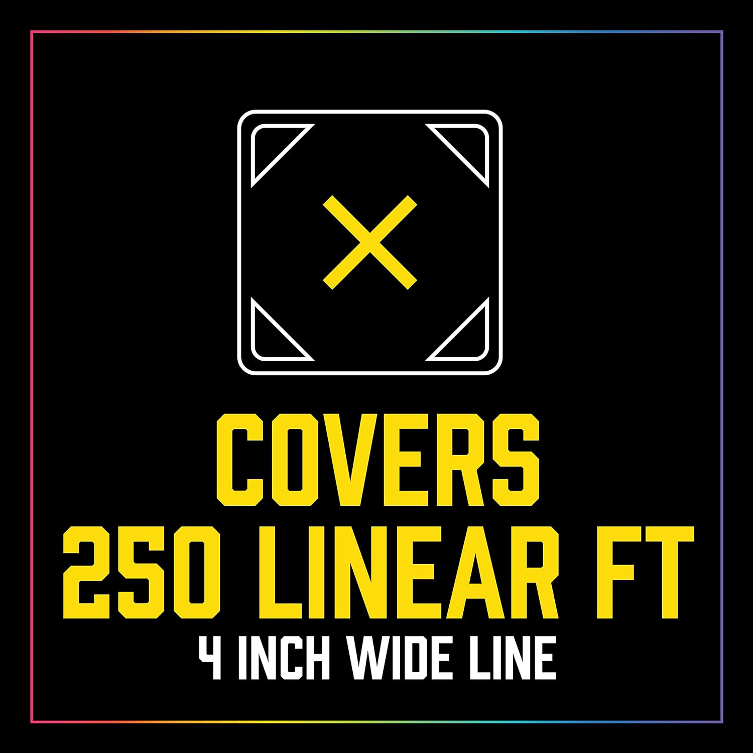 20-644 Stripe Athletic Field Marker, White | Long-lasting waterbase athletic field marking paint; dries in 15