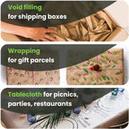 Kraft Paper Roll Bundle - Wrapping Paper, Dispenser & Cutter
