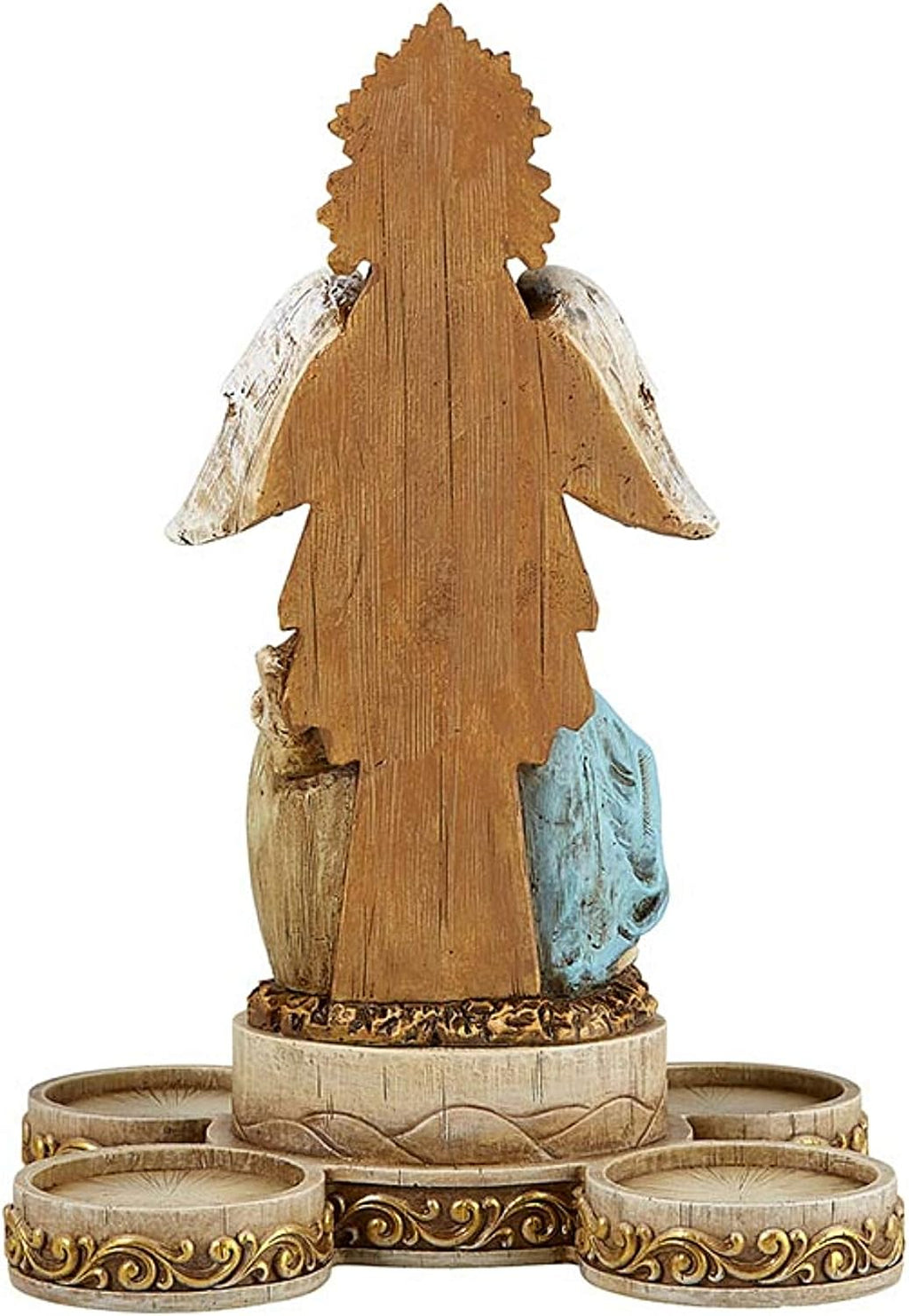 Nativity Scene Advent Candle Holder Set Decoration, Holy Family Figurines for Votive Candles, 6.5 X 10 Inches