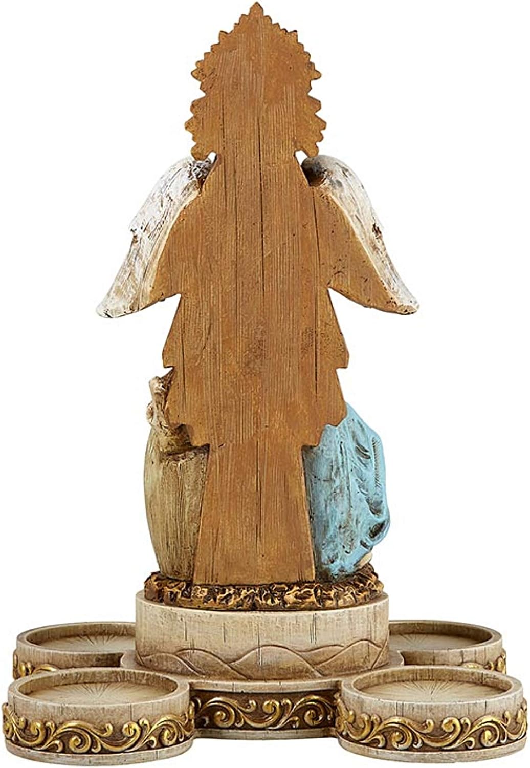 Nativity Scene Advent Candle Holder Set Decoration, Holy Family Figurines for Votive Candles, 6.5 X 10 Inches