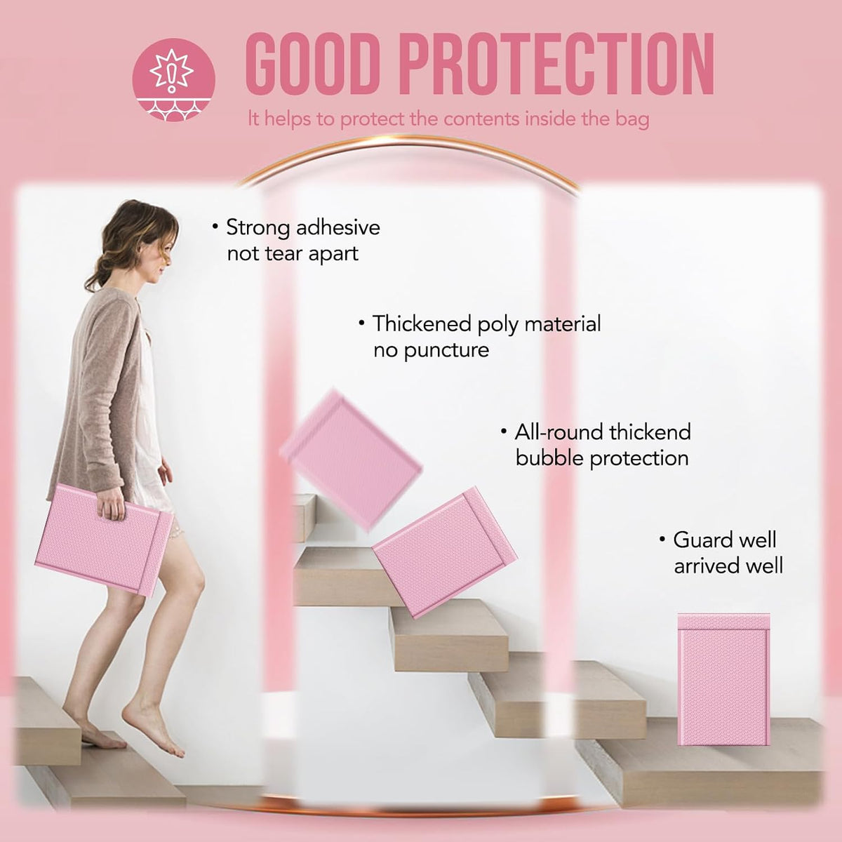 Large Bubble Mailers 10.5x16 Inch 40 Pack Thick Padded Envelopes