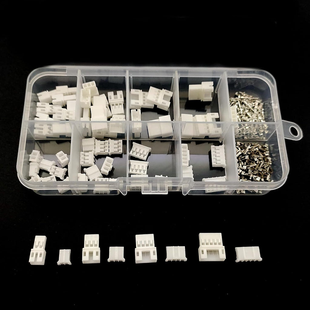 JST PH 2.0 Connector kit 2/3/4/5 Pin 2.0mm Pitch Female Male Housing Adapter Cable Connectors Plug and Crimp Terminal