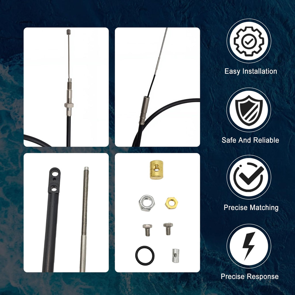 Lower Shift Cable Kit Fit for MerCruiser Bravo 1 2 3 Replaces 815471T1