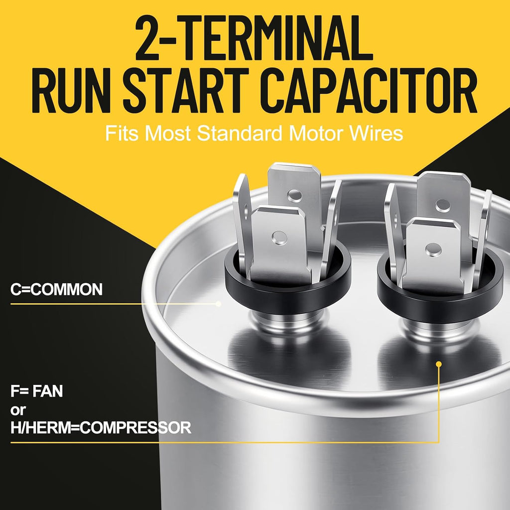 25 uF 25 MFD ±5% 370V/440V CBB65 Run Round Capacitor for AC