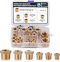 18PCS Brass Hex Reducer Bushing Fitting Kit,NPT Thread