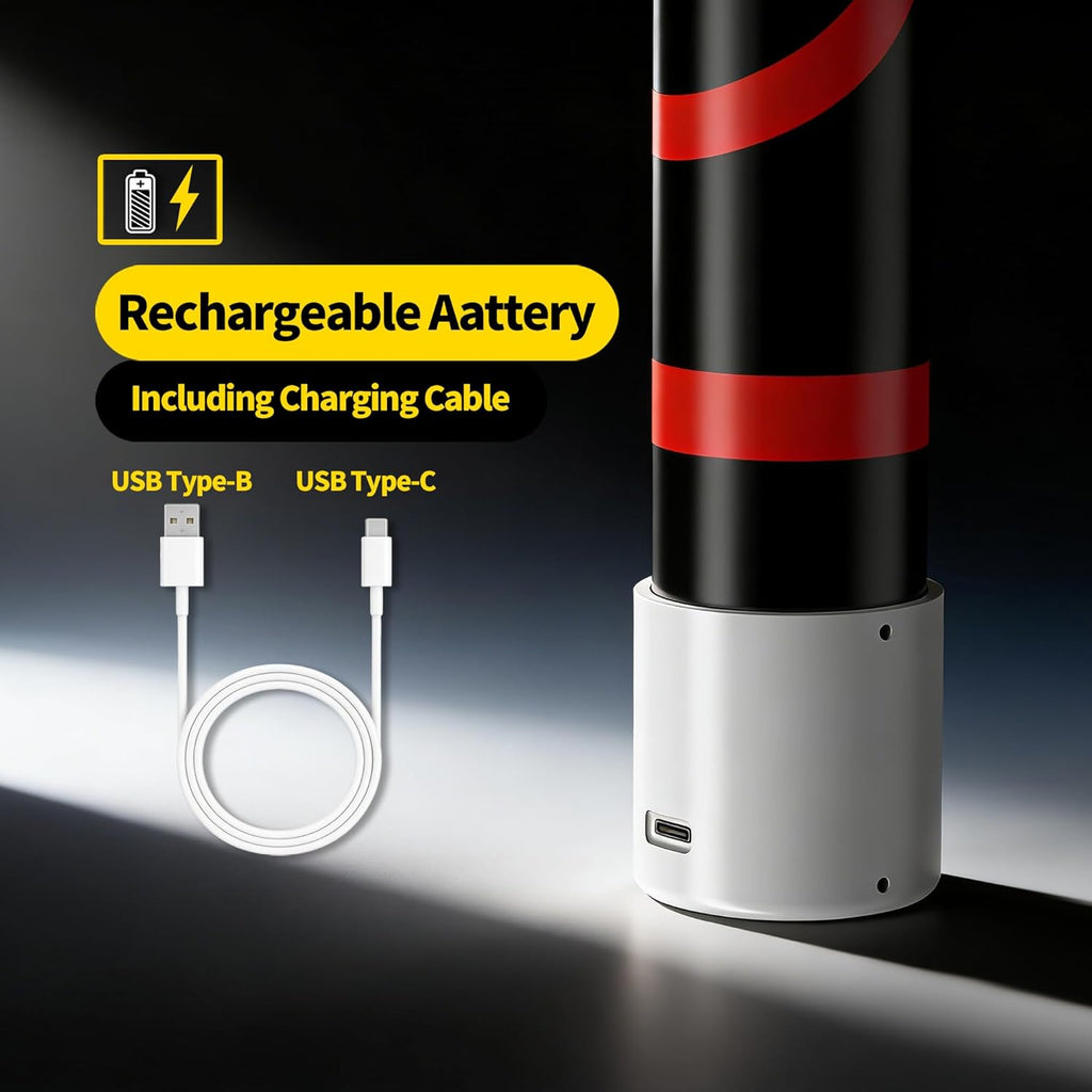 Flexible LED Light Stick 30", Rechargeable Bendable Work Light with 3 Modes High Lumen for Mechanic Car Repairs Under