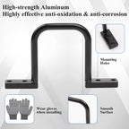 2" Aluminum Cable Management D Ring 24 Pack Cable Organizer Black