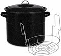 21.5 Quart Water Bath Canner - Large Food Grade Enamel Canning Pot with Rack, Heavy-Duty Canning Supplies for Jam