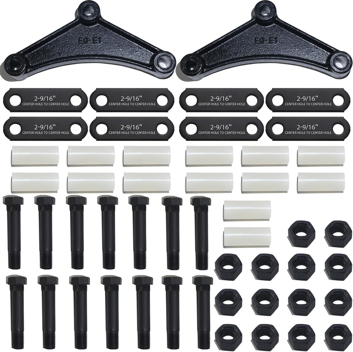 Trailer Axle Equalizer 256L Shackle Kit For 3500lb to 5200lb Axle