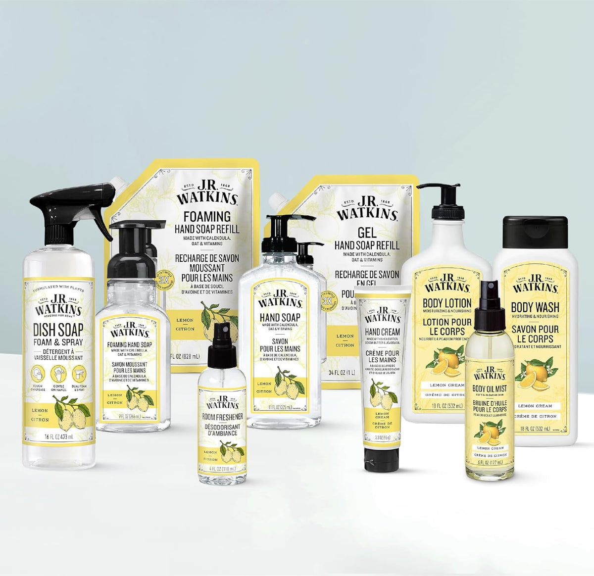 Moisturizing Gel Hand Soap Refill 2 Pack, Lemon, 34 fl oz