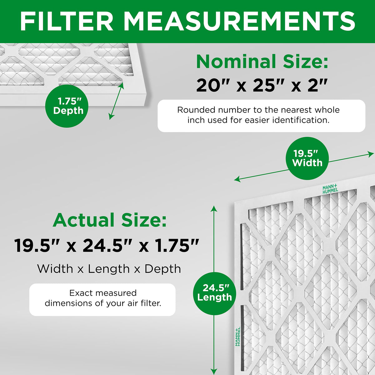 20x30x2 MERV 11 Pleated 2" AC Furnace Air Filter. 4 Pack