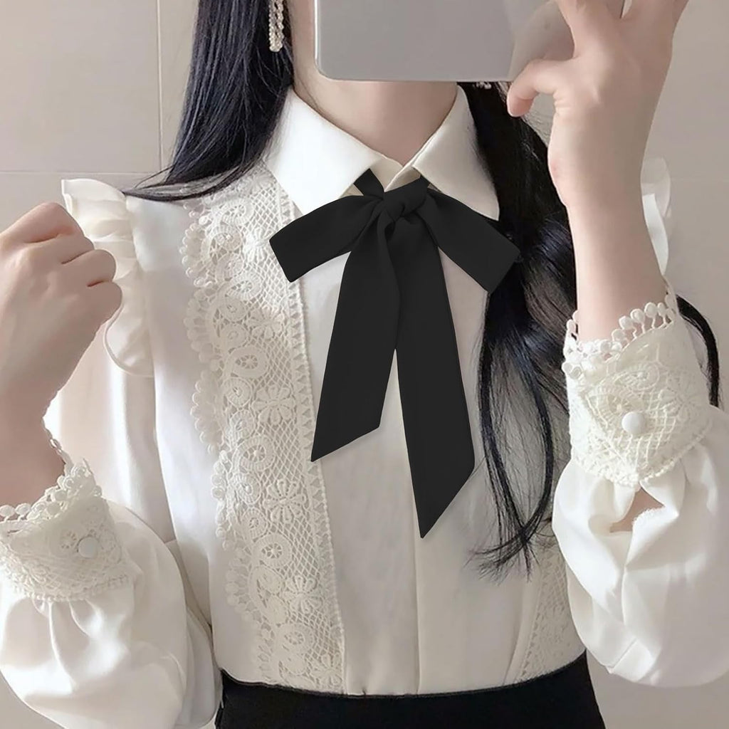 Bow Ties for Women/Girls, Self-tie Folding Bowties Accessory for School Uniforms Cosplay Wedding Party