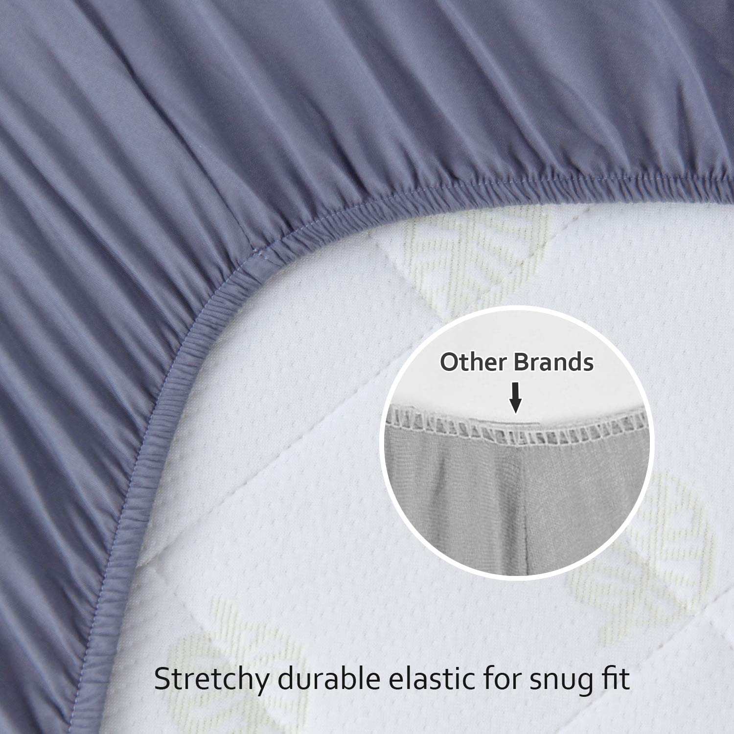 Crib Sheets Fitted for Boys, 2 Pack Crib Sheet Fits for Standard Crib Mattress, Neutral Toddler Bed Sheets Girl, Grey