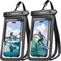 Waterproof Phone Pouch [Up to 8.5"] - 2 Pack, IPX8 Waterproof Phone Case with Lanyard for iPhone 17 16 15 Pro Max