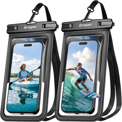 Waterproof Phone Pouch [Up to 8.5"] - 2 Pack, IPX8 Waterproof Phone Case with Lanyard for iPhone 17 16 15 Pro Max