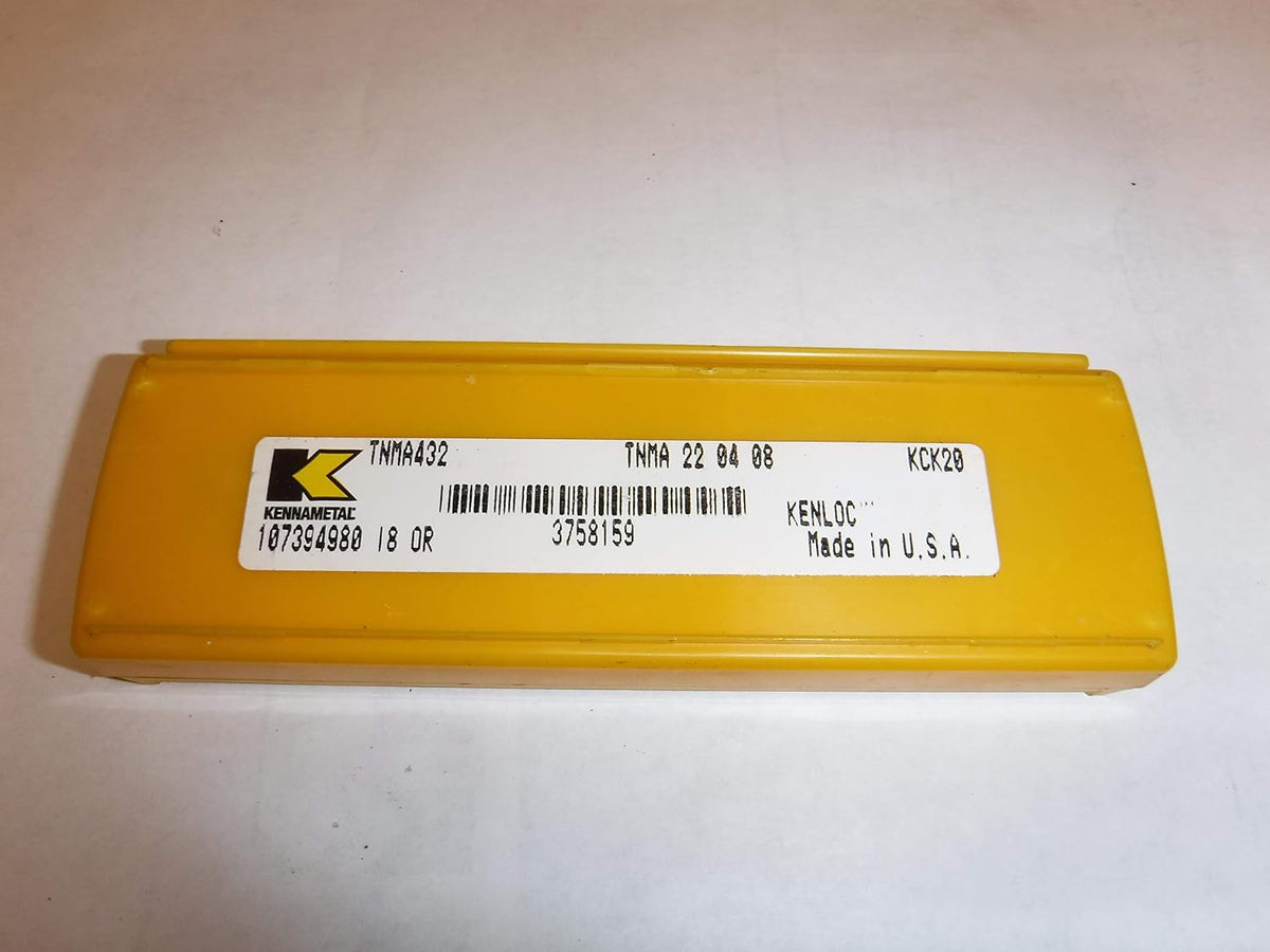 KENNAMETAL Carbide Turning Insert TNMA220408 KCK20 3758159 (5 Pcs)