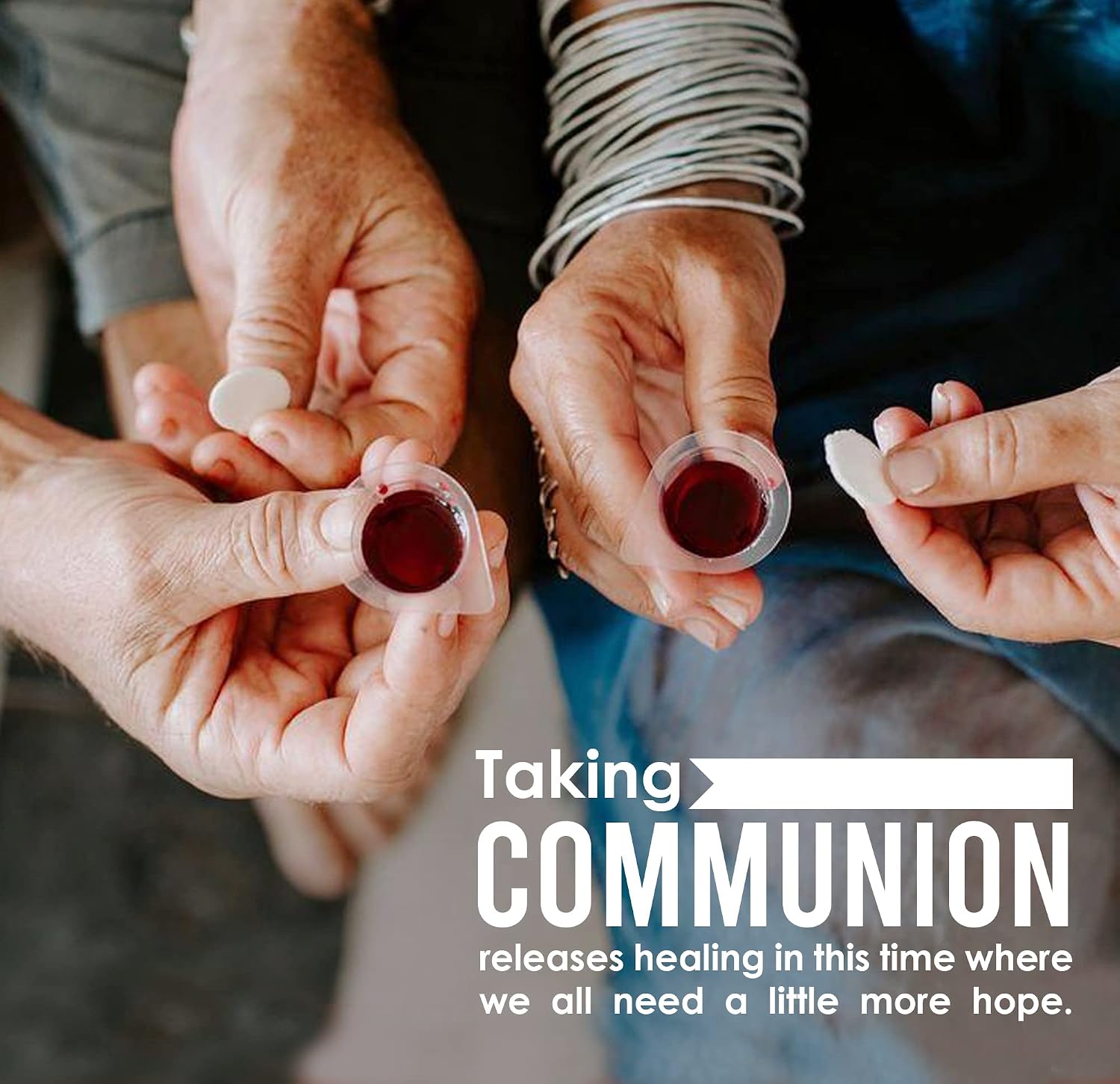 Pre-filled Communion Cups and Wafer Set - Box of 100 - with 100% Trusted Concord Grape Juice & Wafer-Made in USA