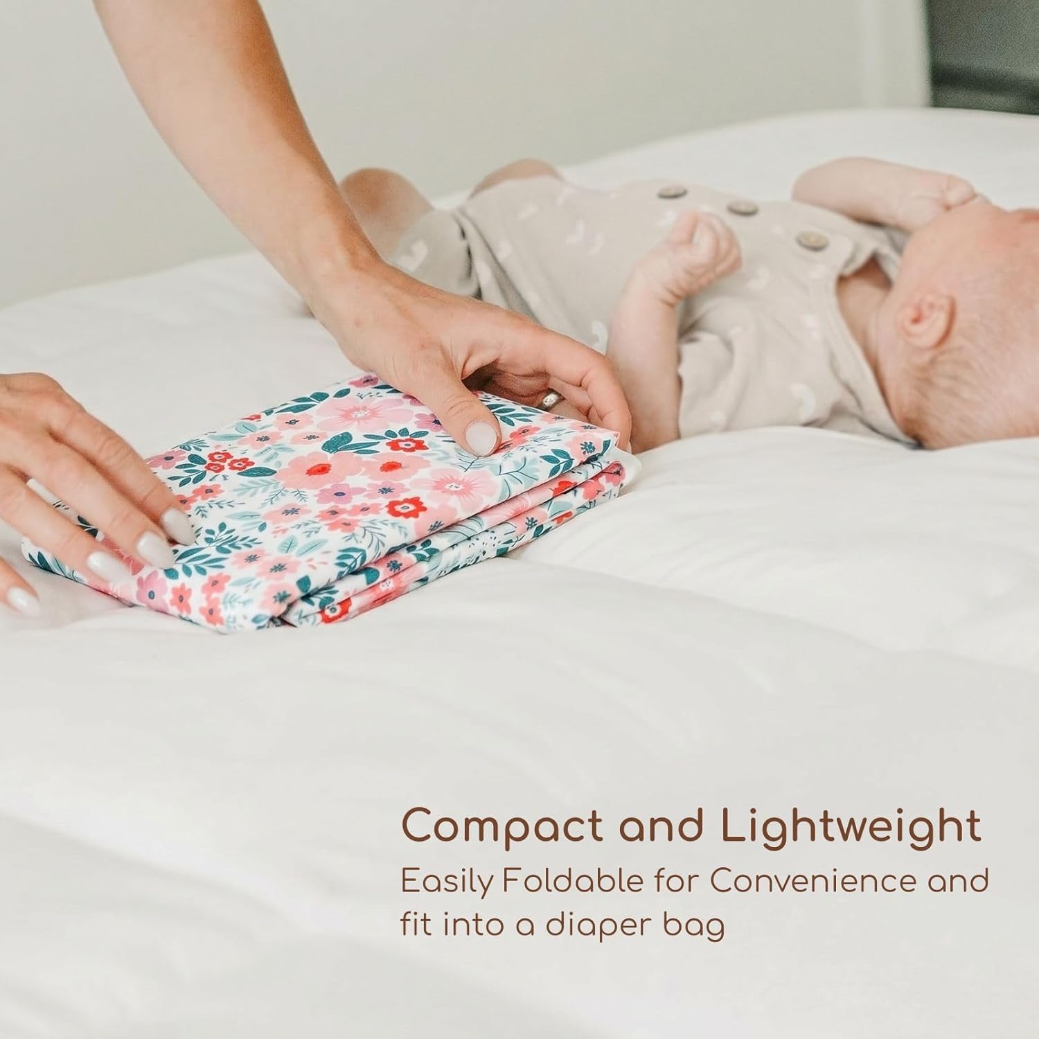 Baby Diaper Changing Pad, 21 5/8" x 31.5" Waterproof Changing Pad Liners - Reusable Soft and Absorbent Portable