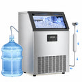Commercial Ice Maker Machine, 200lbs/24H Ice Machine, 50Lbs Storage