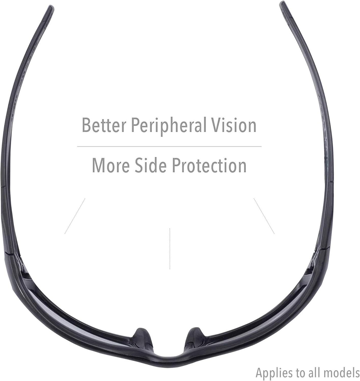Uvex Hypershock Safety Glasses, Black Frame with SCT-Blue Lens & HydroShield Anti-Fog Coating (S2951HS)