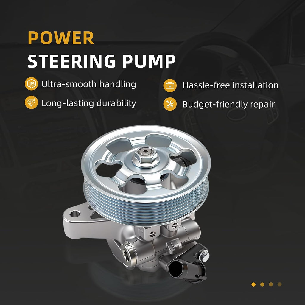 Power Steering Pump w/Pulley, for Acura RSX 2002-2006/TSX 2006-2008