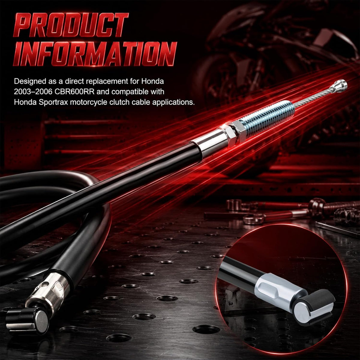 22870-MEE-010 Motorcycle Clutch Cable for Honda 2003-2006 CBR600RR