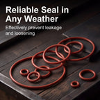 DEFANEX 5Pcs Silicone O-Ring VMQ Sealing 4" ID 4-3/16" OD 3/32" Width