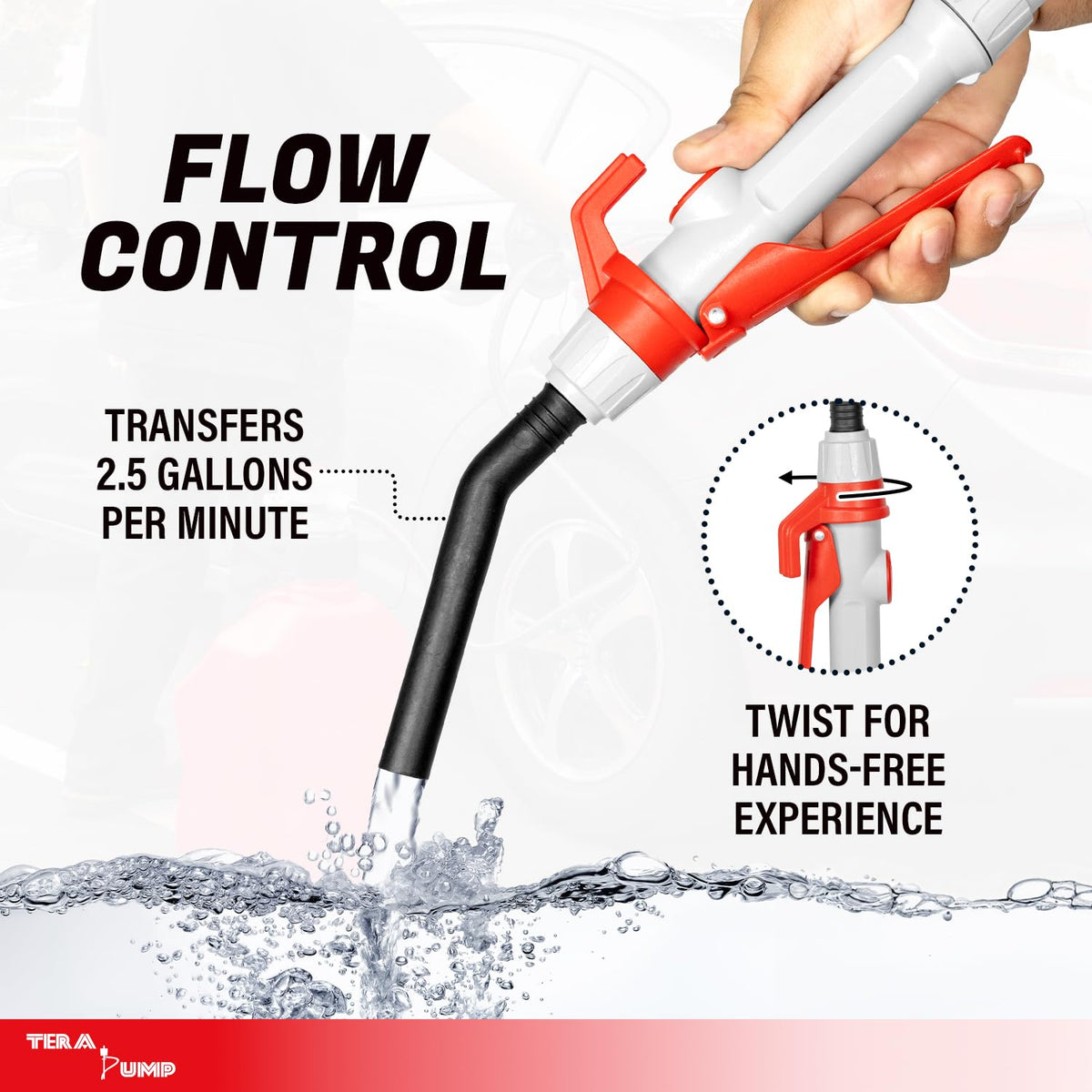 TERA PUMP TRFA02-MTX-XL Fuel Transfer Pump, AA Battery Powered