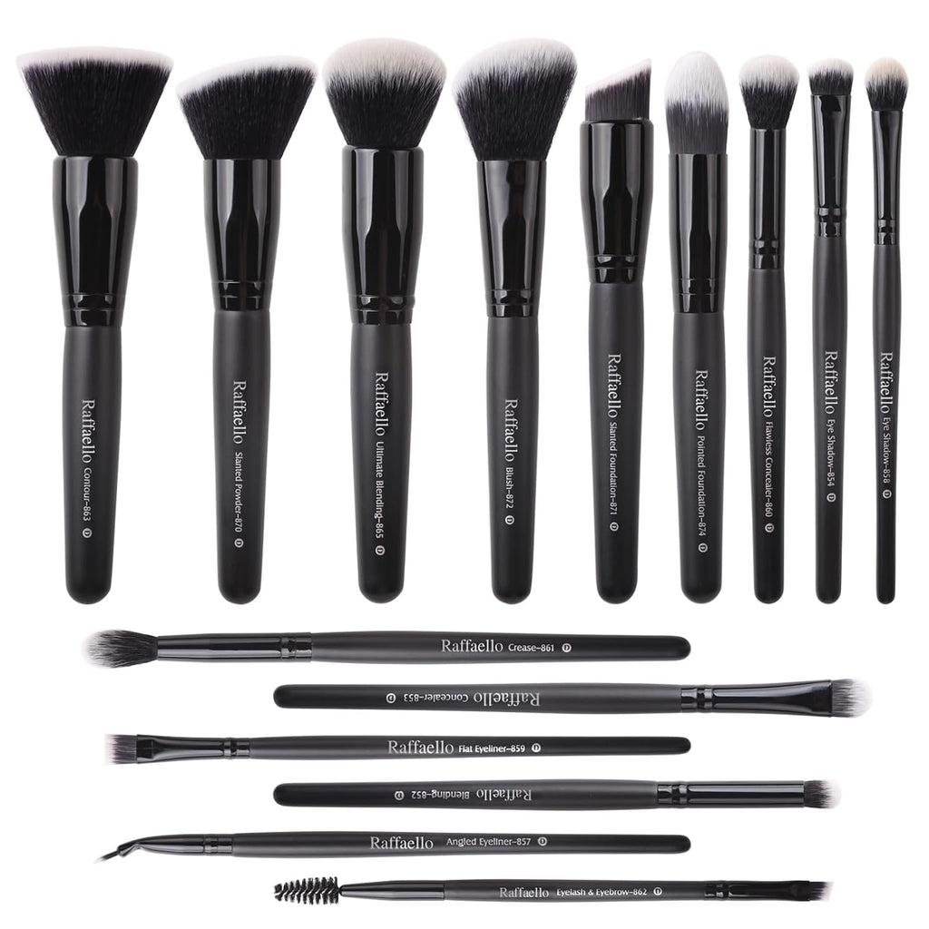 Makeup Brushes 15Pcs Makeup Brush Set Premium Synthetic Bristles