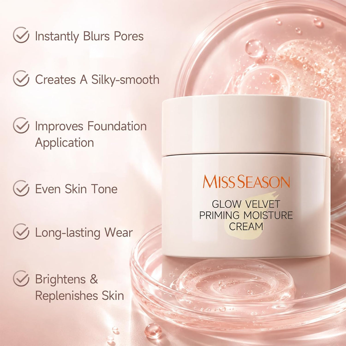 Glow Velvet Face Primer for Face Before Makeup Hydrating Primer Face Makeup