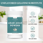 6 oz Agar Agar Powder Food Grade, 100% Pure, Natural Thickener