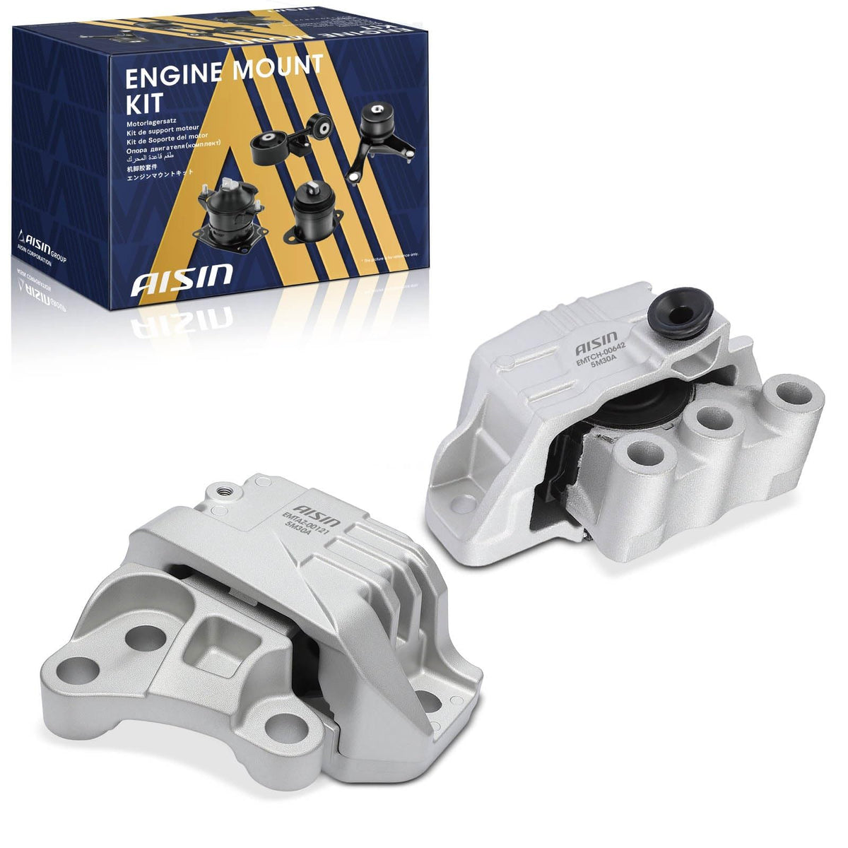AISIN AFTERMARKET EMTAZ-20793 2Pcs Engine Motor & Transmission Mount Set