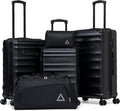 Luggage Sets, 5 Piece Durable Suitcase Set with Spinner Wheels, ABS Hard Shell Lightweight Luggage with TSA Lock