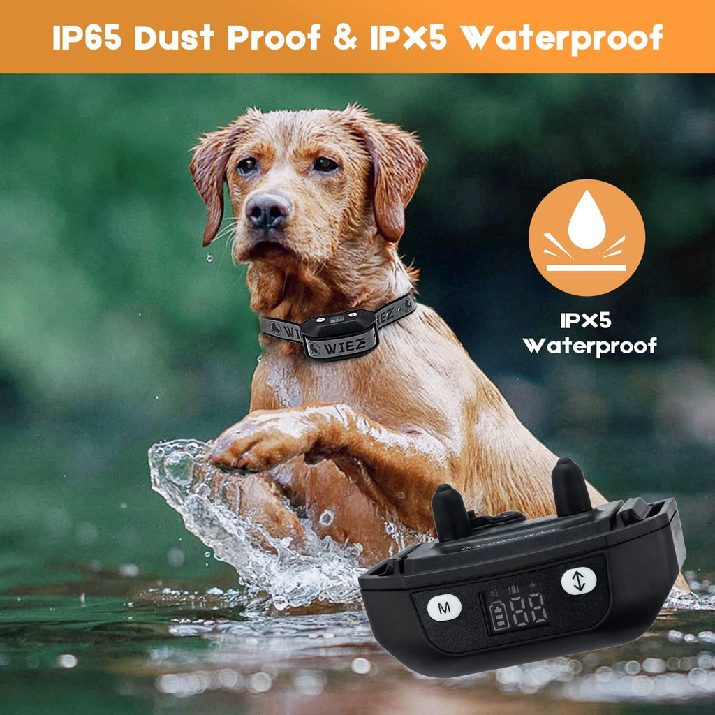 GPS Wireless Dog Fence, Electric Dog Fence for Outdoor, Range 65-3281ft, Adjustable Warning Strength, Rechargeable