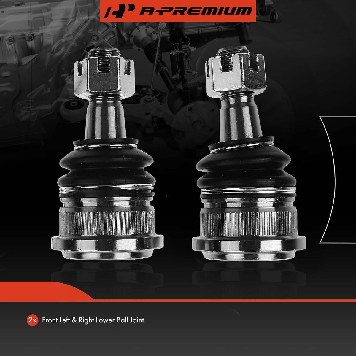 A-Premium 2 x Front Lower Ball Joints, Compatible with Nissan & Infiniti