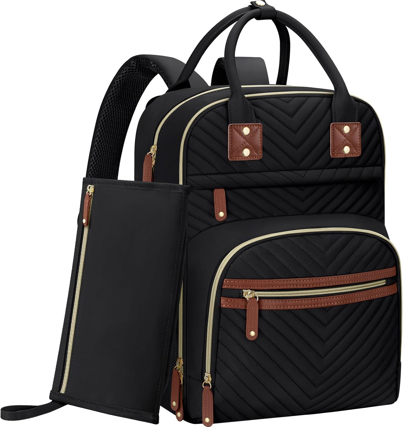 Diaper Bag Backpack for Women with Changing Pad, Baby Bag with Insulated Pockets Multifunctional Diaper Bags For Baby