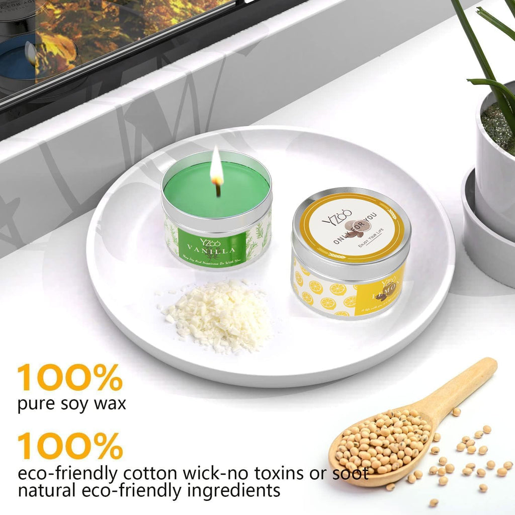 Complete Candle Making Kits for Adults Beginners, DIY Candle Making Supplies Include Soy Wax,Wax