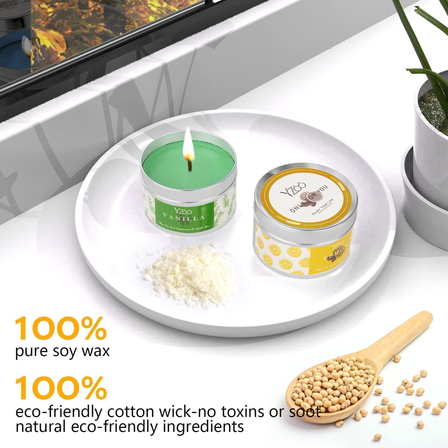 Complete Candle Making Kits for Adults Beginners, DIY Candle Making Supplies Include Soy Wax,Wax