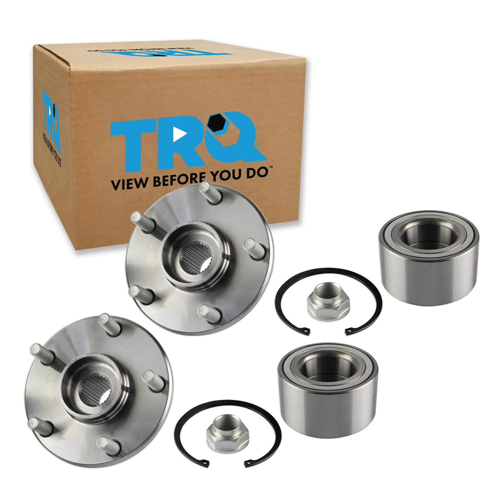 TRQ Front Wheel Bearing & Hub Kit with ABS Sensor