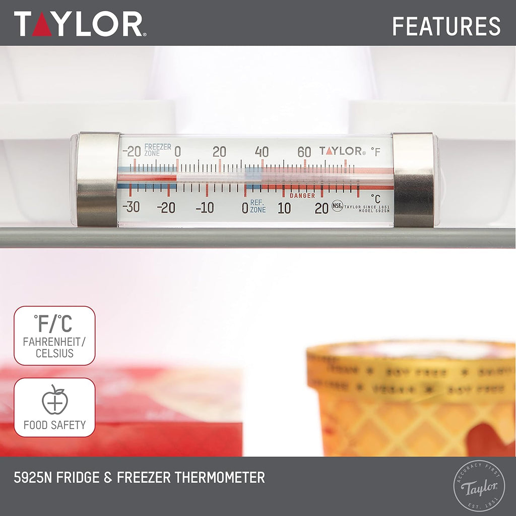 Refrigerator Freezer Tube Thermometer 2-Pack