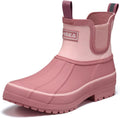 Women's Duck Chelsea Rain Boots Waterproof Short Garden Boot Outdoor Mud Boots