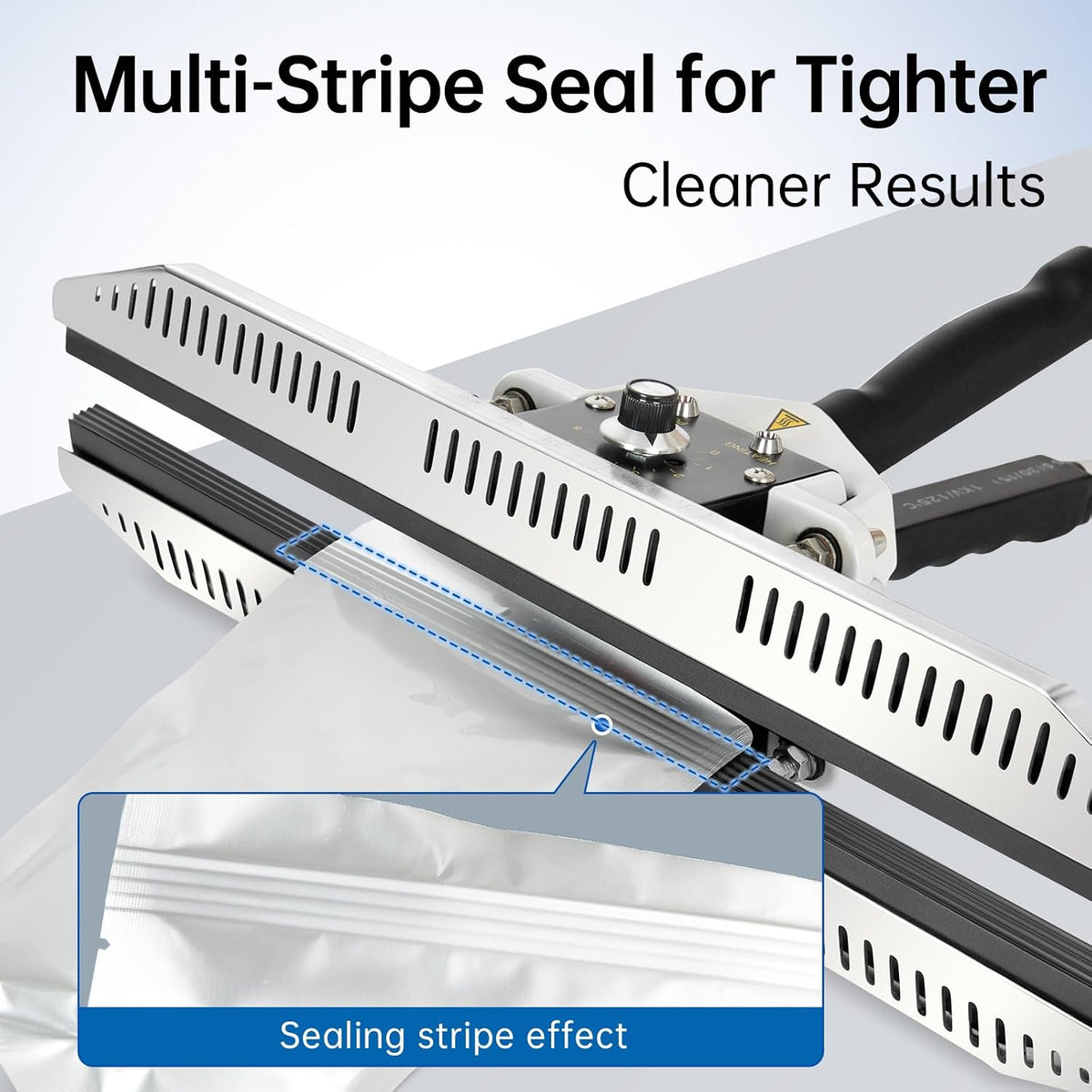Portable Hand Held Heat Sealer Machine-R-PACK FKR-400DFFT, 16 Inches, For Foil Bag, Kraft Bag, Mylar Bags（Anti-Scald