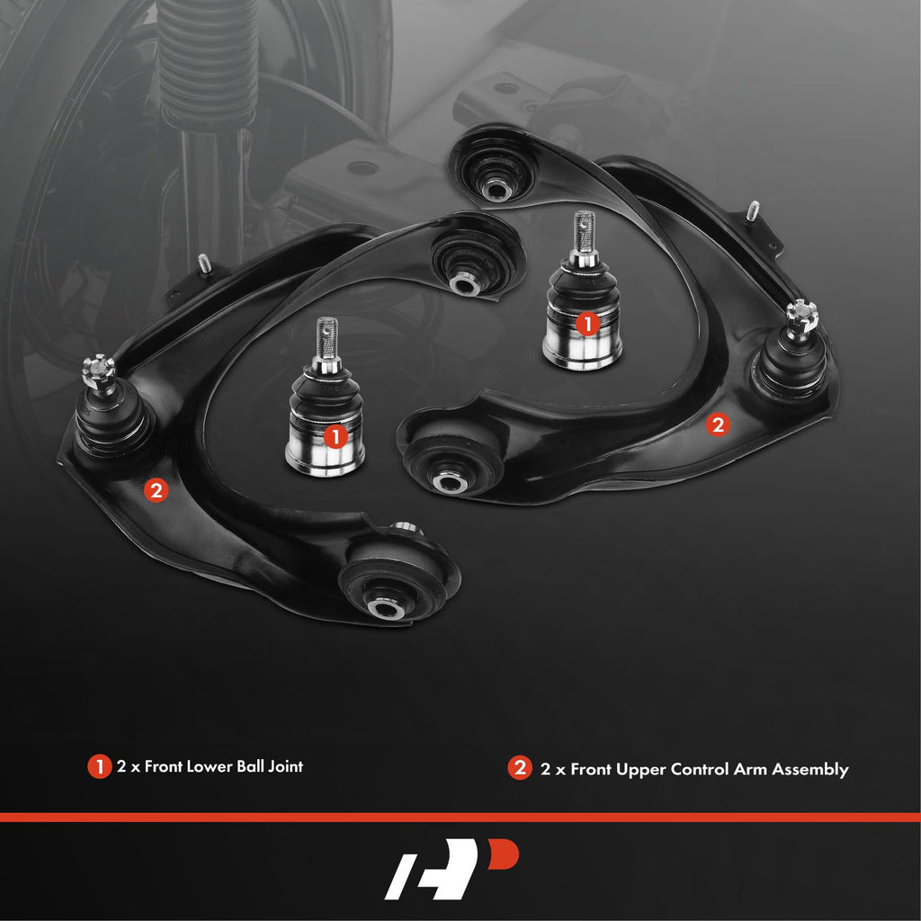 A-Premium 4Pcs Front Suspension Kit, Upper Control Arm, Lower Ball Joint