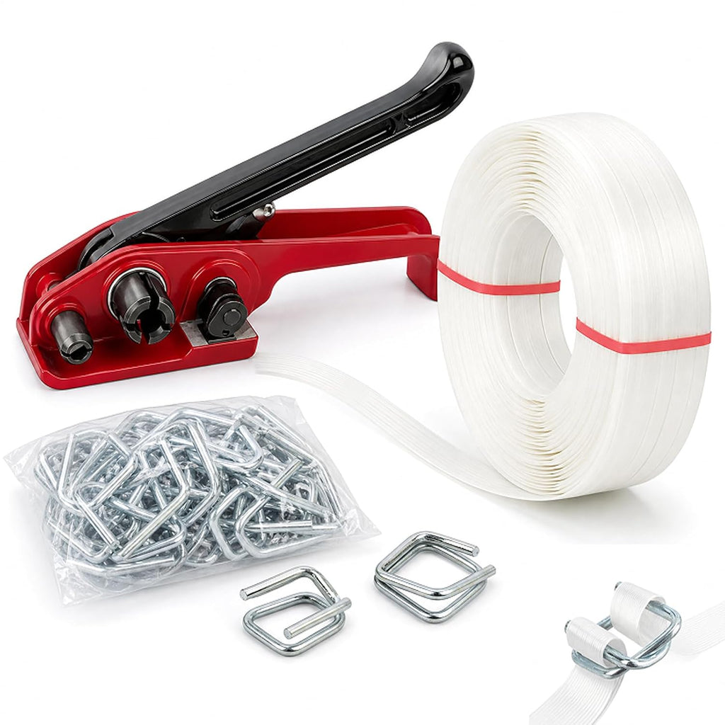 Heavy Duty Woven Pallet Strapping Tools Kit for Secure Industrial Packing