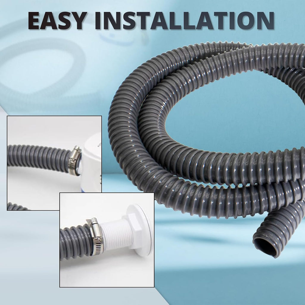 HXH 1-1/8 Inch x 6 FT Bilge Pump Hose Installation Kit