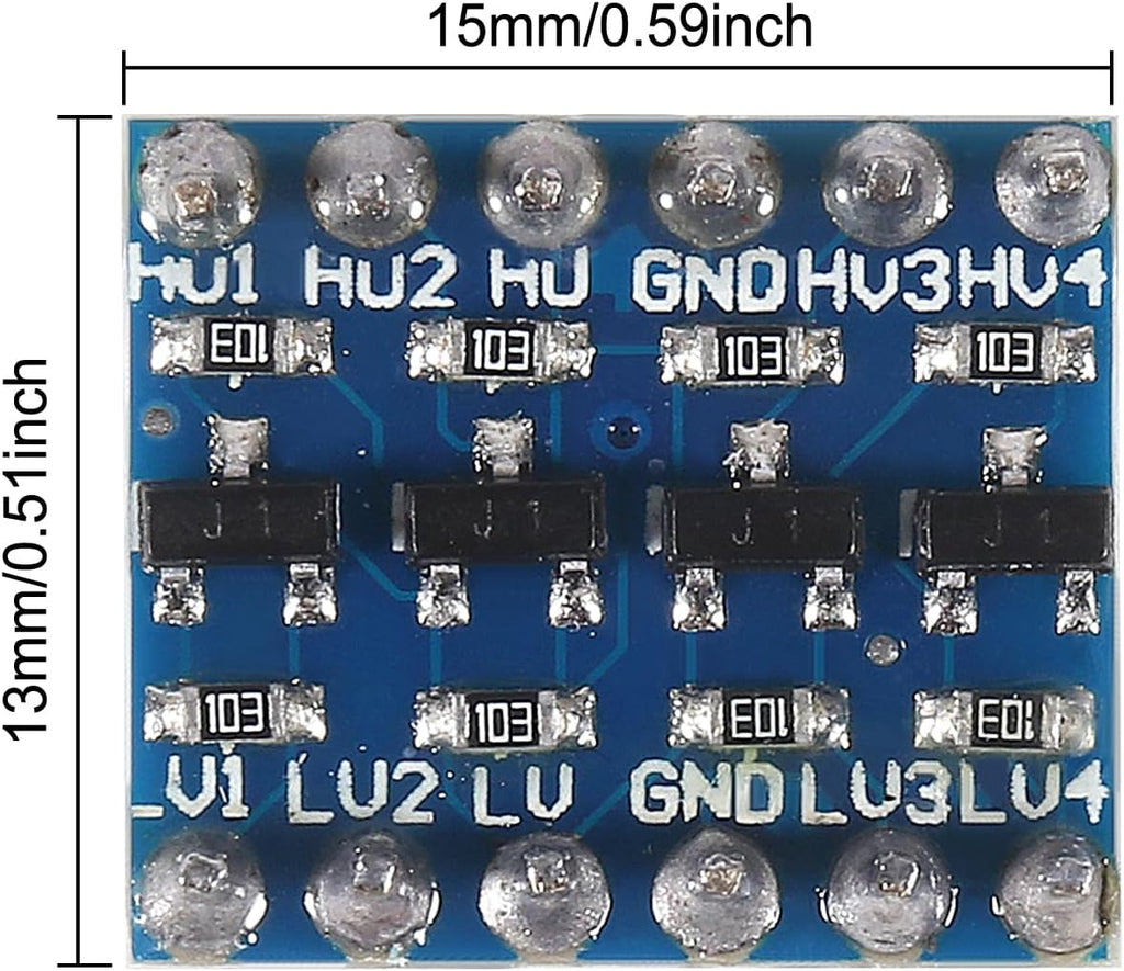 8pcs 4 Channel IIC I2C Logic Level Converter Bi-Directional Module 3.3V-5V Shifter Modules for Raspberry Pi Microcontrollers