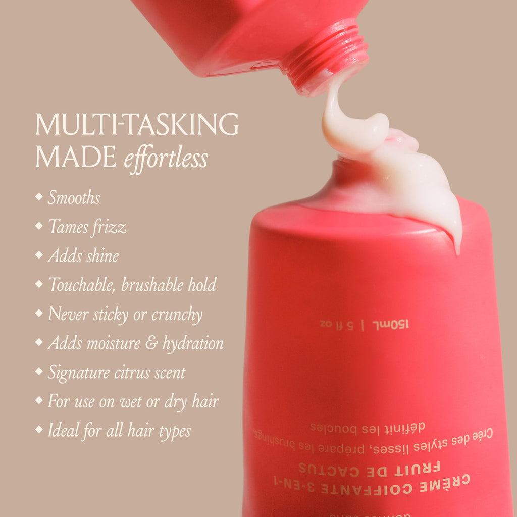 Cactus Fruit 3-In-1 Styling Cream - Smooths Styles & Preps Blowouts