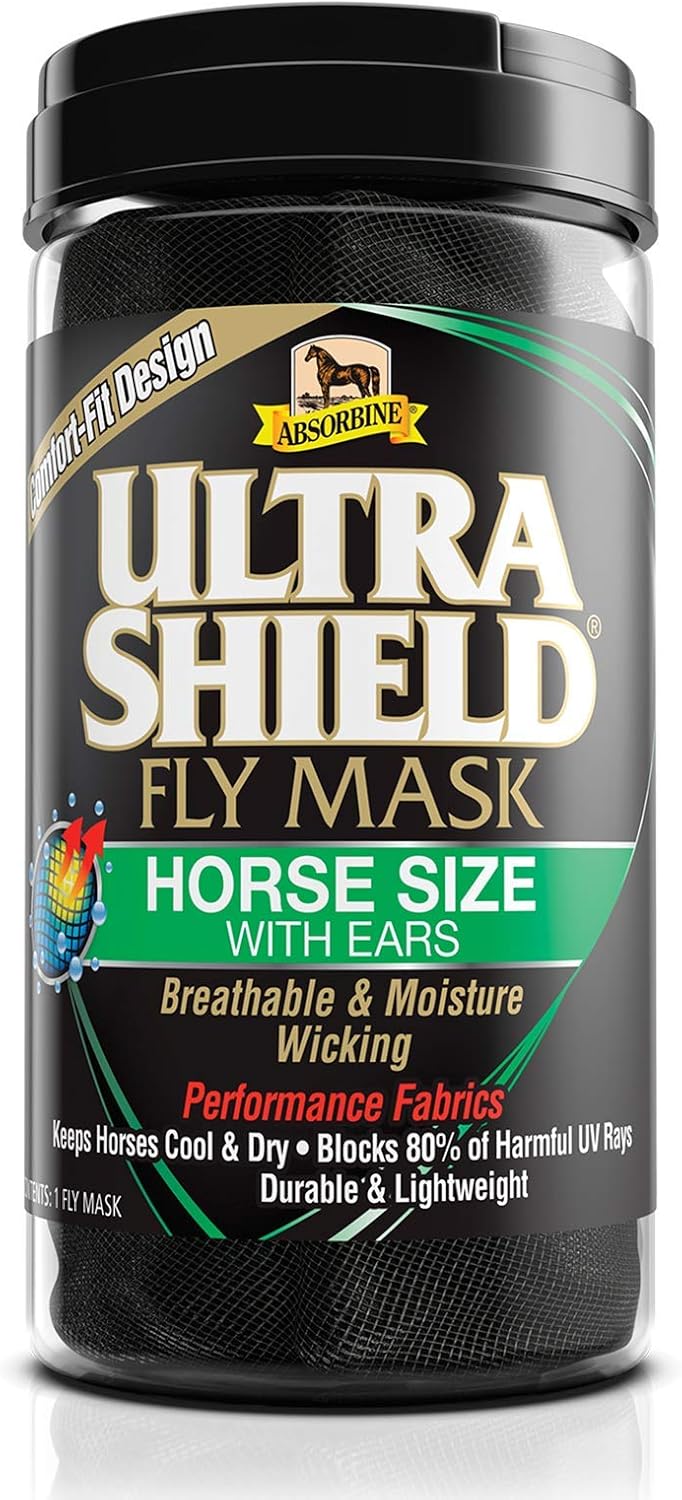 UltraShield Fly Mask, Horse Size with Ears