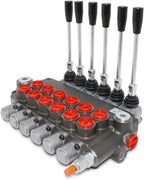 Monoblock Hydraulic Directional Control Valve, 6 Spool, 21 GPM, SAE Ports
