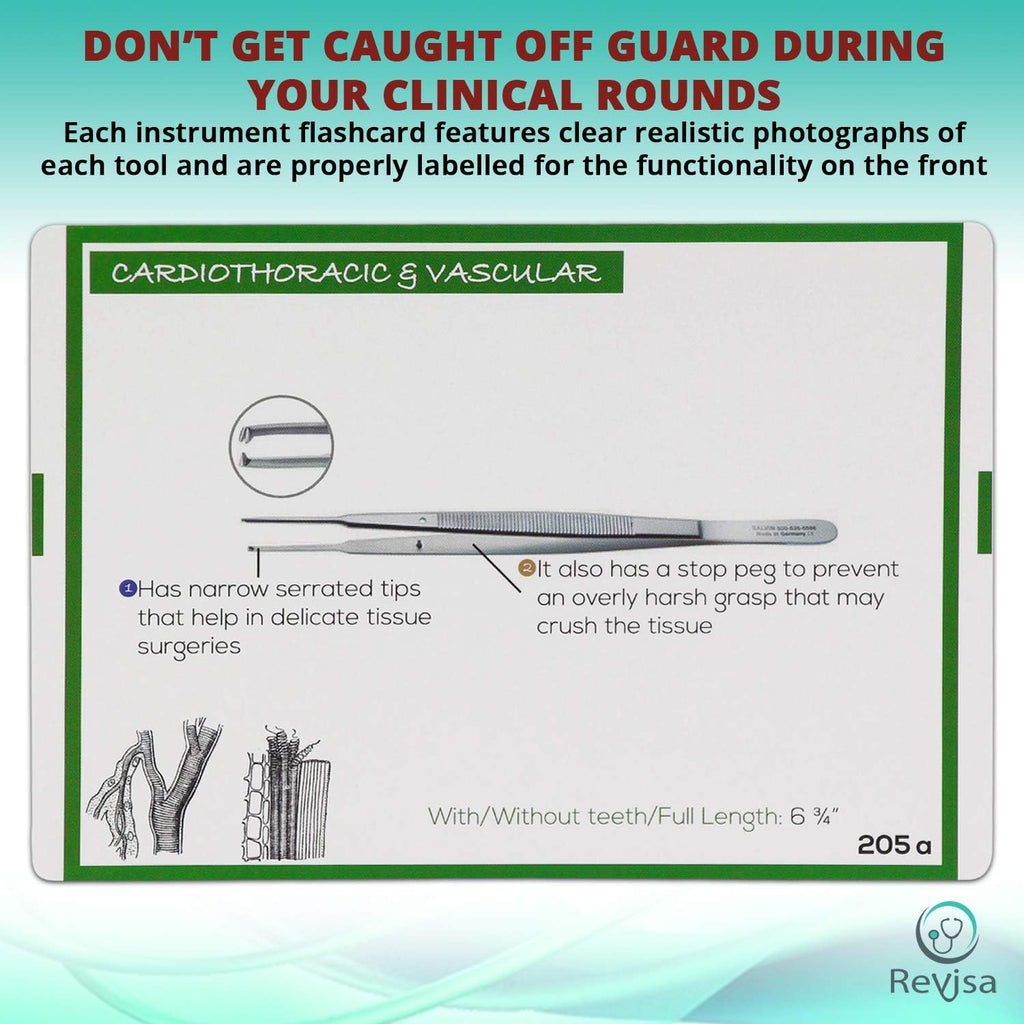 Surgical Instrumentation Flash Cards for Technologists Exam, Medical Students, Operating Room Nurses - Illustrated